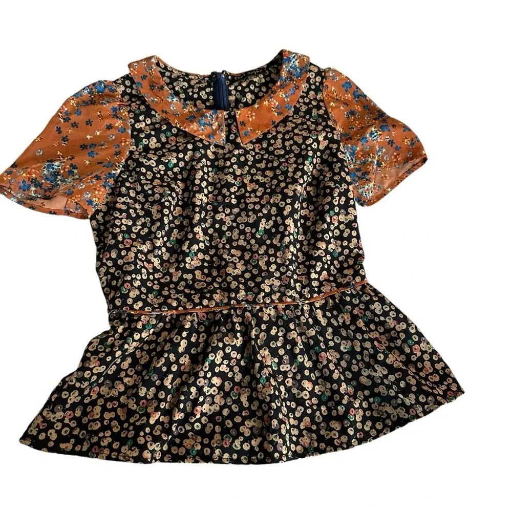 Pure Sugar women's size small multi color blouse